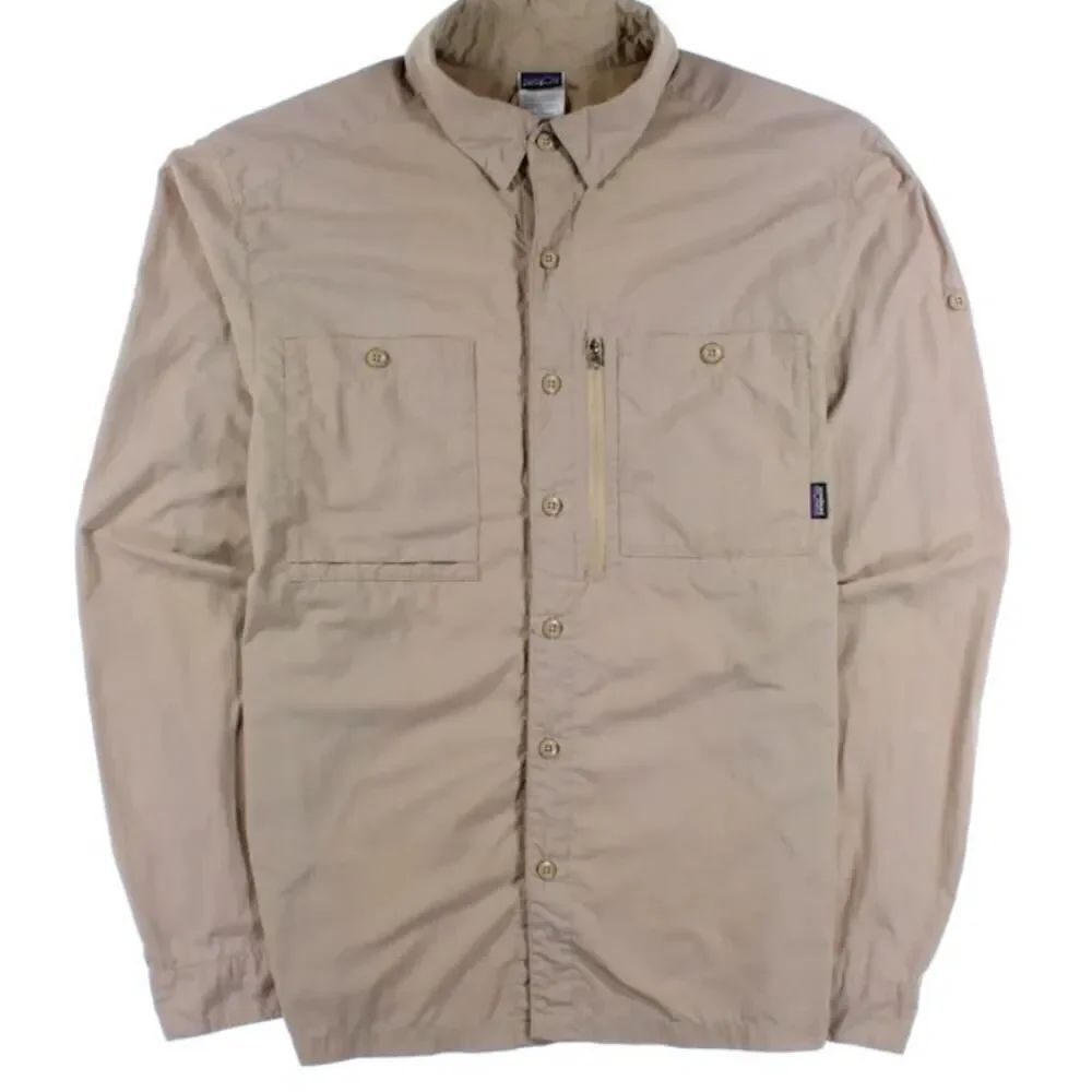 Patagonia Khaki Button Down Women’s Shirt Sz. 8